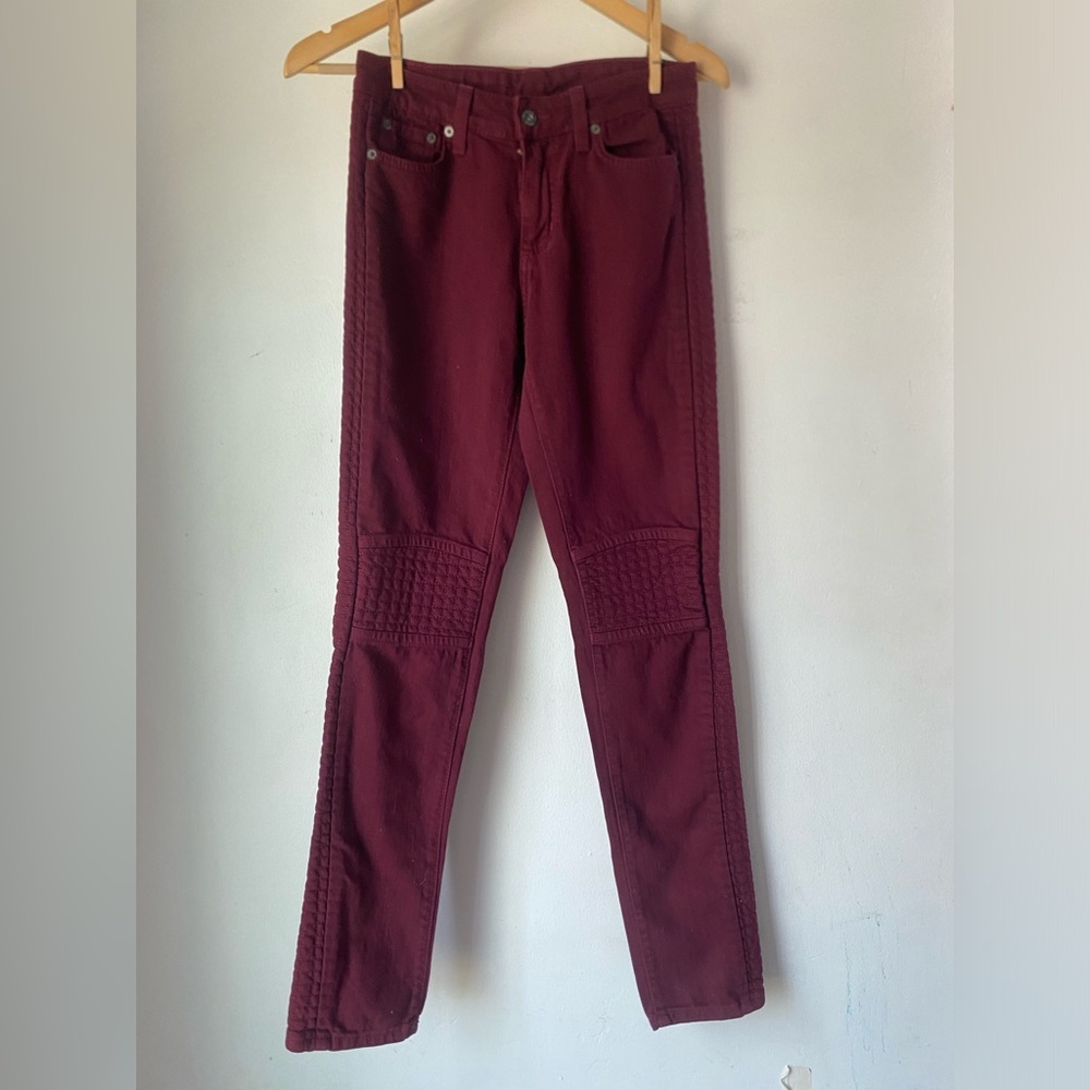 NWT Carmar 26 Moto Quilt Skinny Jean